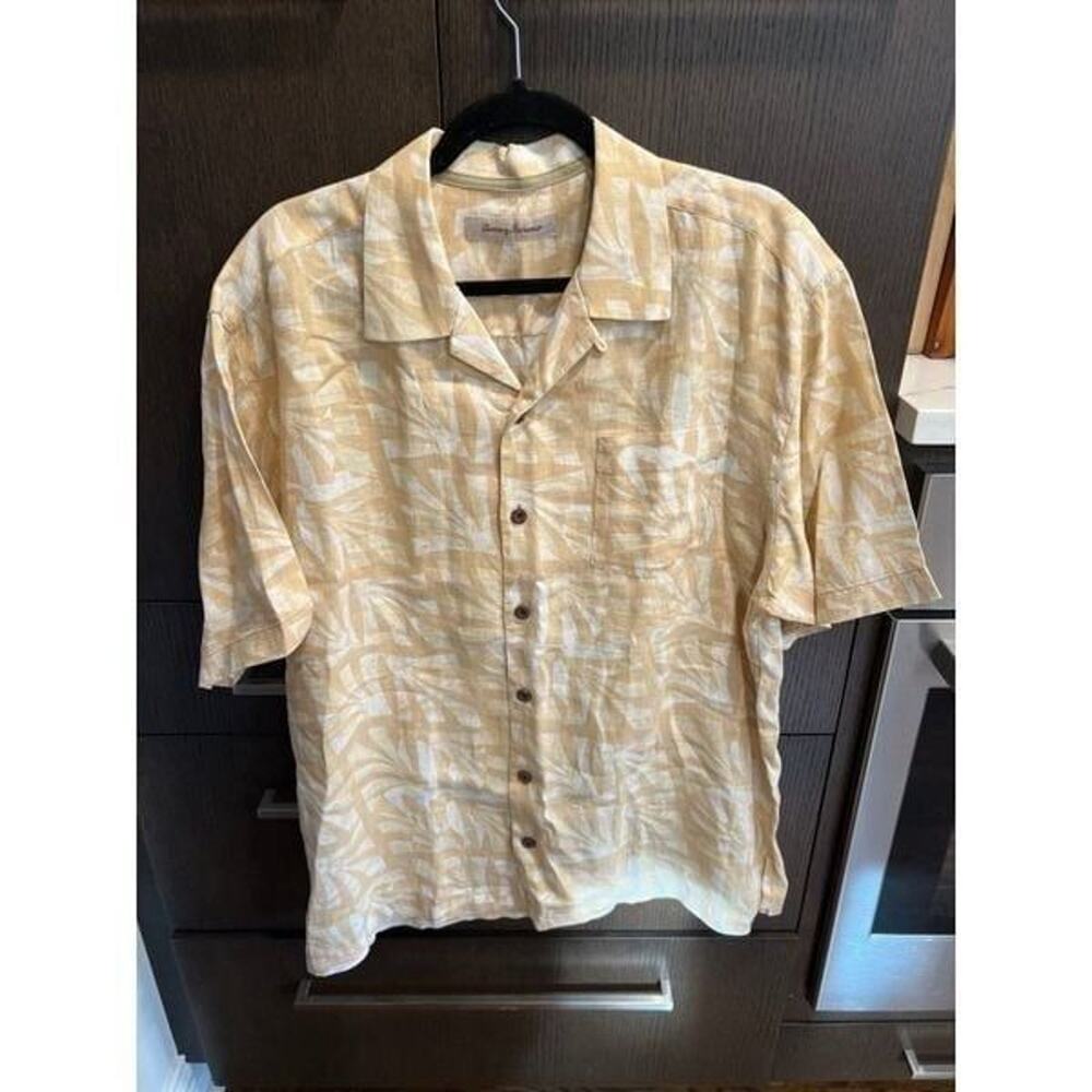 Tommy Bahama button-down shirt 100% linen size large